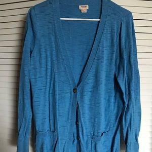 Light Blue v-neck Cardigan